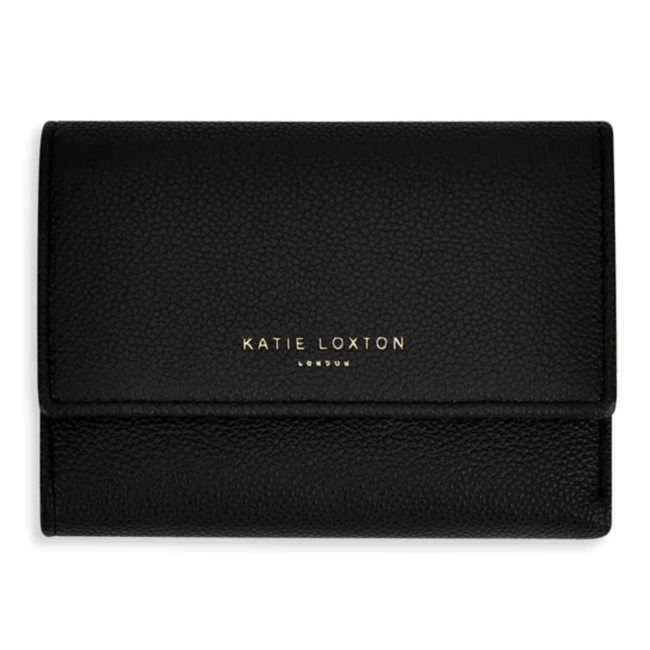 Casey Fold Over Wallet in Black