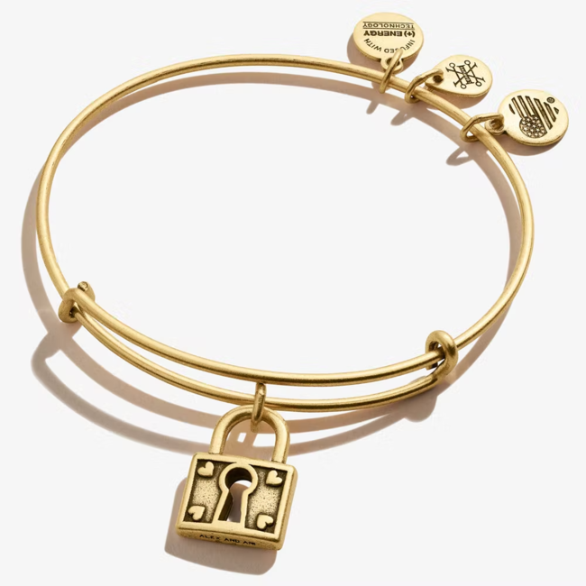 Unbreakable Love Charm Bangle in Gold