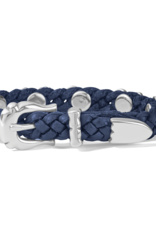 BRIGHTON Roped Heart Braid Bandit Bracelet in French Blue