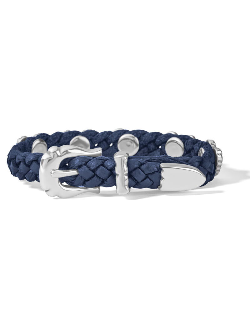 BRIGHTON Roped Heart Braid Bandit Bracelet in French Blue