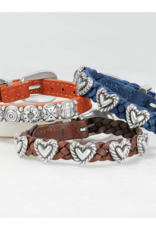 BRIGHTON Roped Heart Braid Bandit Bracelet in French Blue