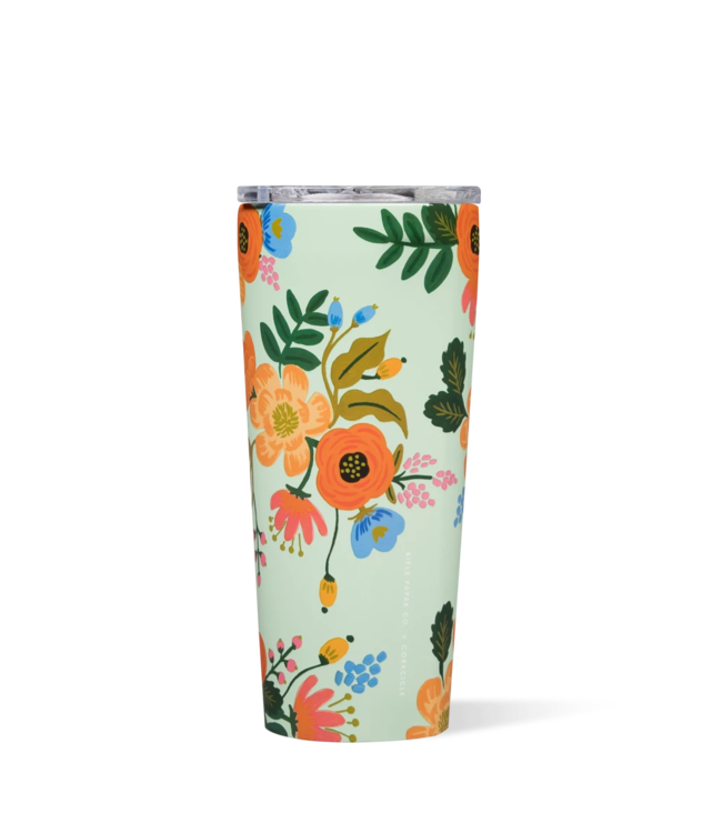 Rifle Paper Co. Mint Lively Floral Tumbler 24oz
