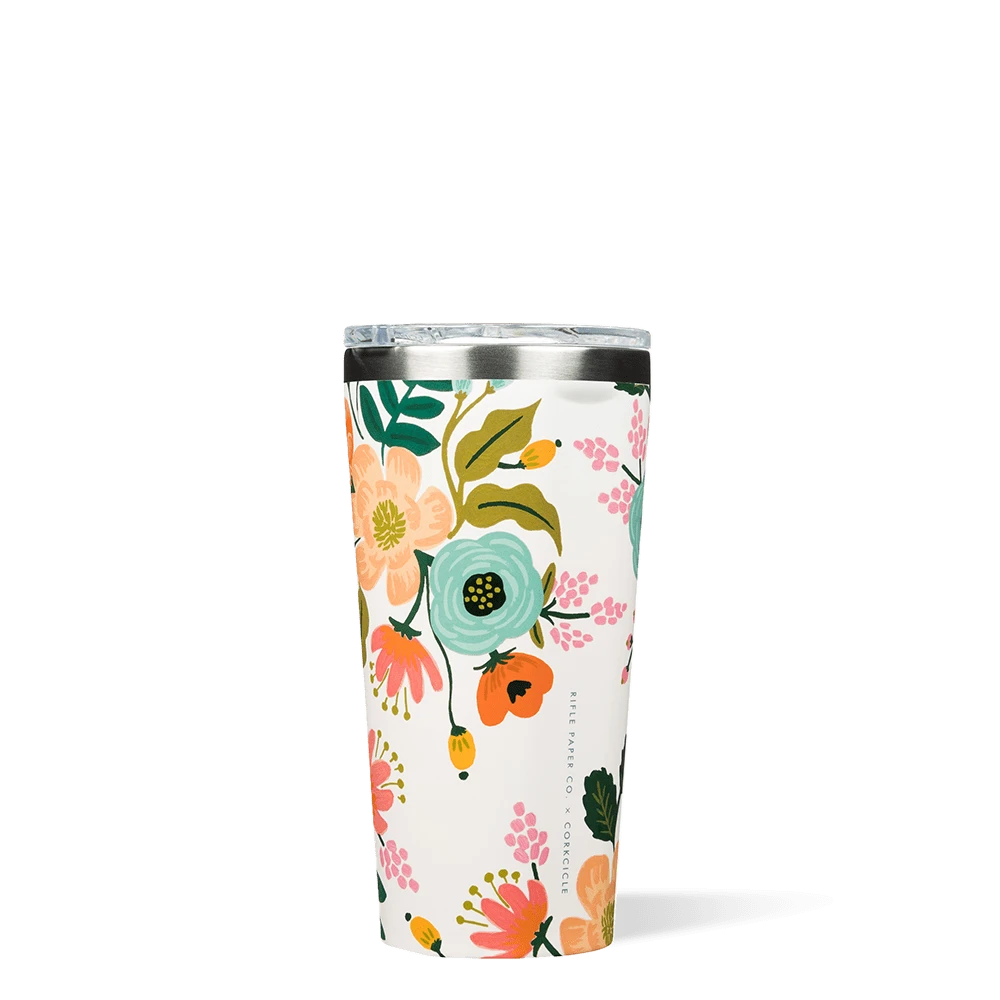 Corkcicle Rifle Paper Hot Cold Tumbler in Lively Floral - THE