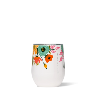 CORKCICLE Rifle Paper Co. Cream Lively Floral Stemless 12oz