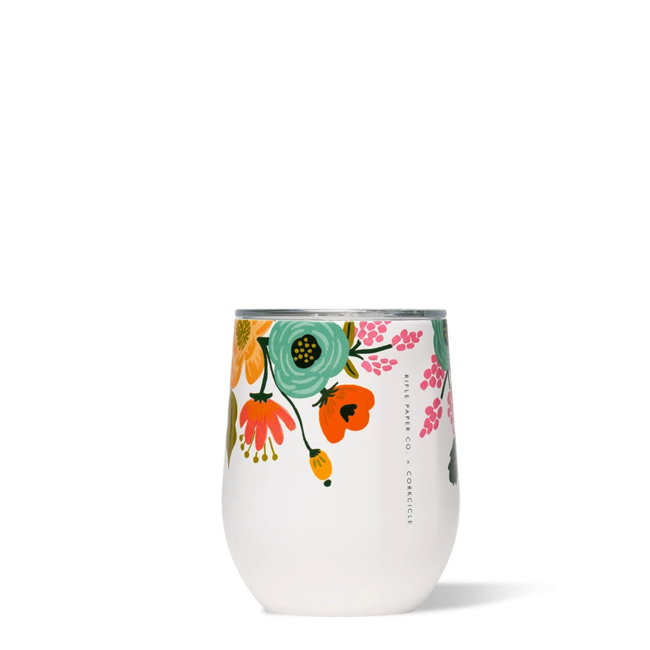 Rifle Paper Co. Cream Lively Floral Stemless 12oz