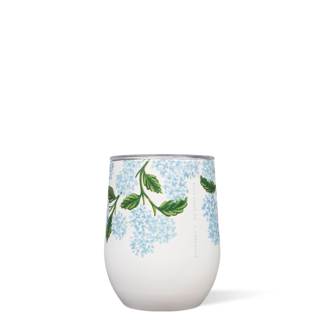 Hydrangea Stemless Wine Glasses