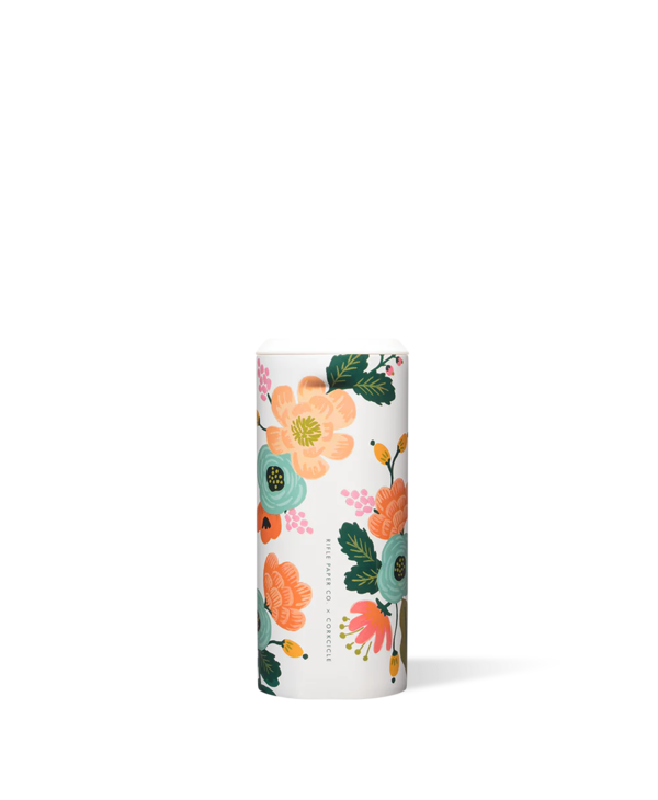 Rifle Paper Co. Cream Lively Floral Slim Can Cooler