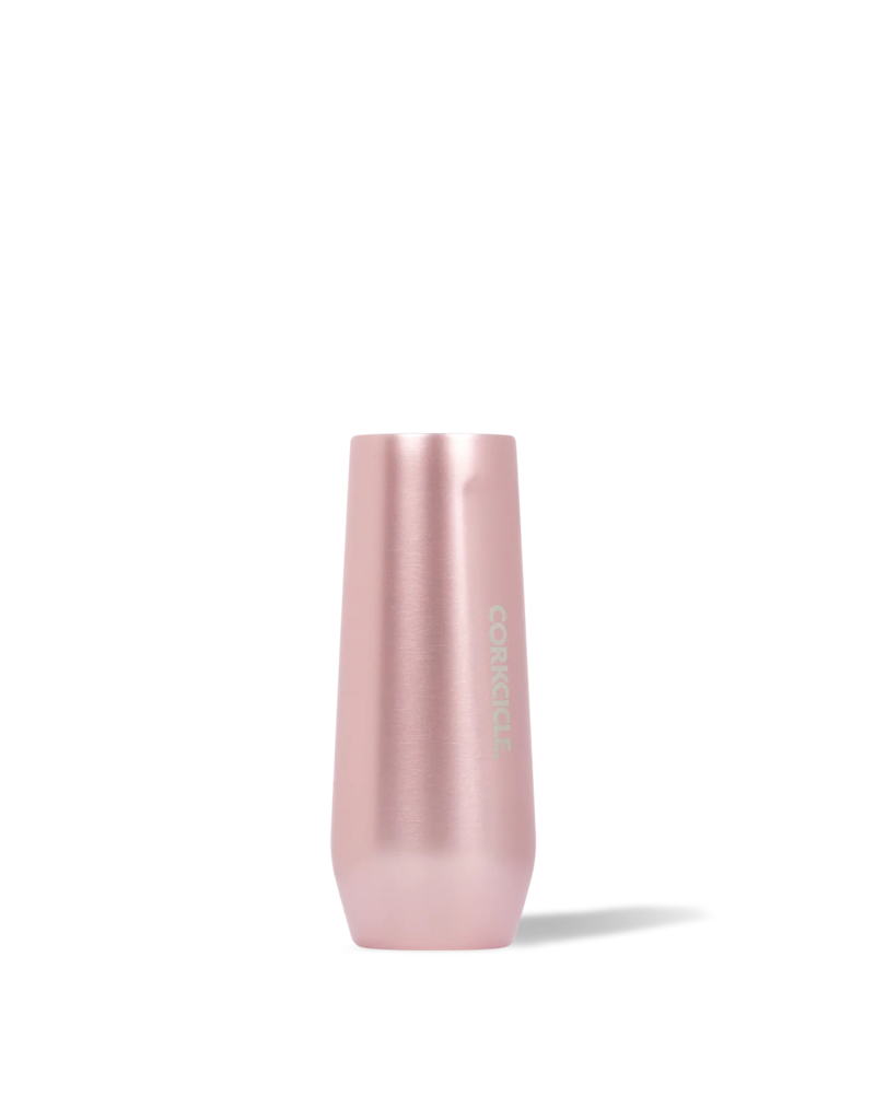 CORKCICLE Rosé Metallic Stemless Flute 7oz