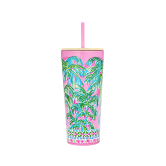 LILLY PULITZER Suite Views Tumbler with Straw 24oz