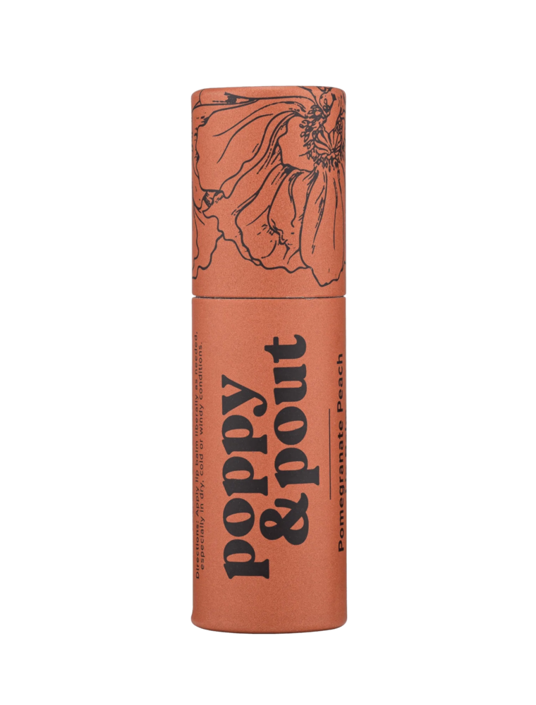 POPPY & POUT Pomegranate Peach Lip Balm