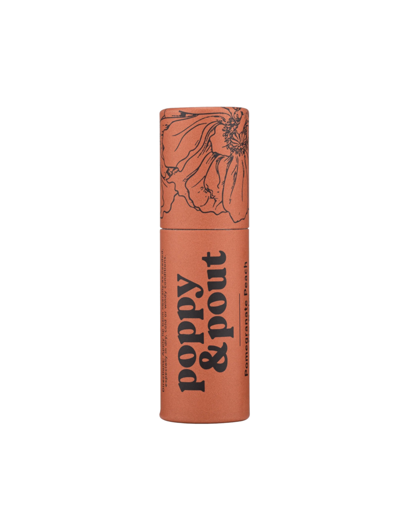 POPPY & POUT Pomegranate Peach Lip Balm