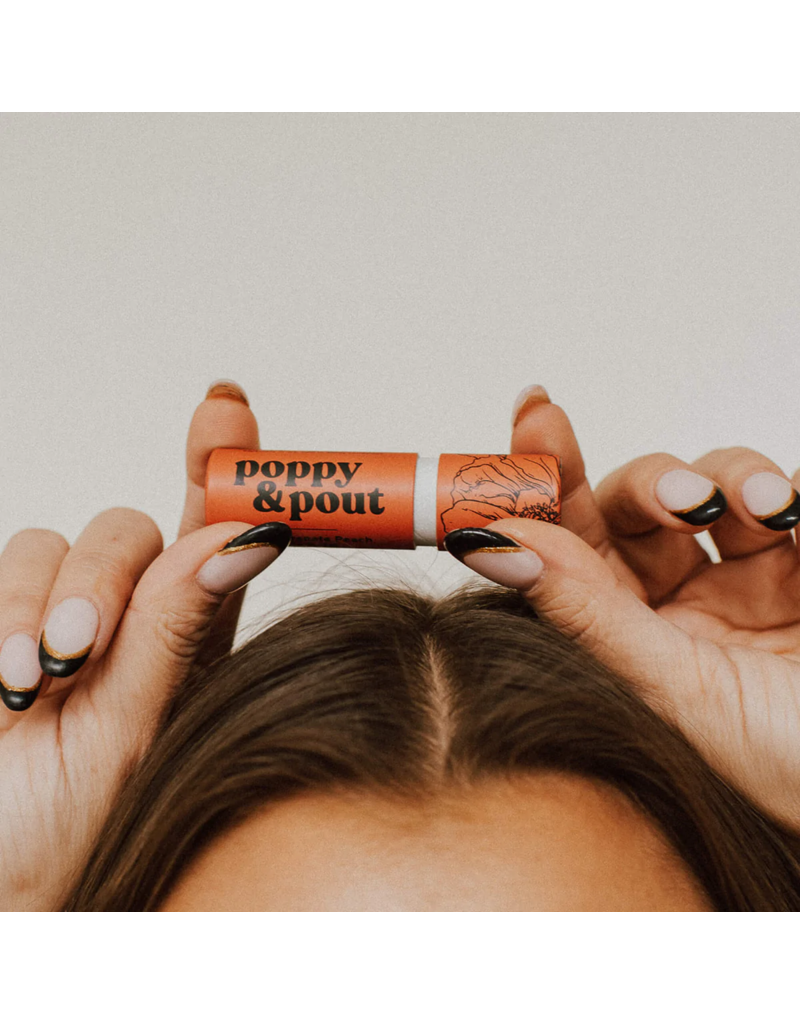 POPPY & POUT Pomegranate Peach Lip Balm