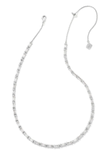 KENDRA SCOTT DESIGN Juliette Silver Strand Necklace in White Crystal KENDRA SCOTT DESIGN Juliette Silver Strand Necklace in White Crystal