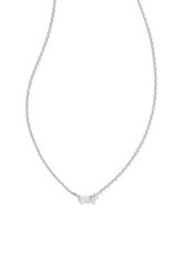 KENDRA SCOTT DESIGN Juliette Silver Pendant Necklace in White Crystal