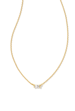 KENDRA SCOTT DESIGN Juliette Gold Pendant Necklace in White Crystal KENDRA SCOTT DESIGN Juliette Gold Pendant Necklace in White Crystal