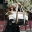 Colorblock Wingman Tote in Pyrite (Black Hardware)