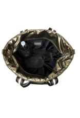 THINK ROYLN Colorblock Wingman Tote in Pyrite (Black Hardware)