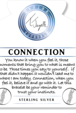 TJAZELLE Connection Bracelet in Rose Quartz & Silver