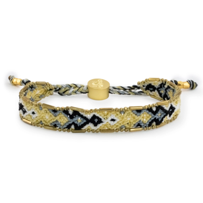Bali Friendship Bracelet in Pebble Gold