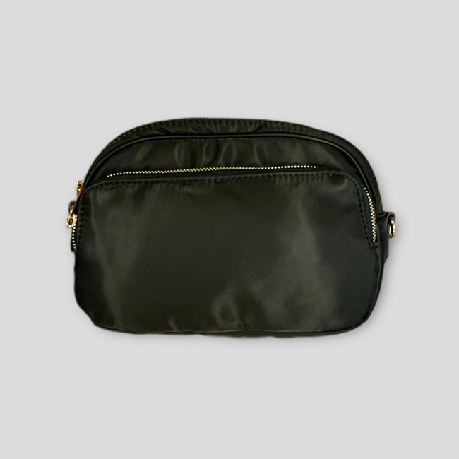 Natalia Nylon Small Messenger Bag Without Strap - Army Green (Gold Hardware)
