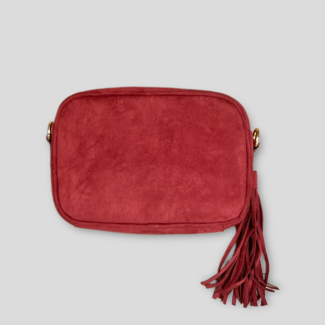 HEROING Red Pebbled Faux Leather Crossbody Phone Pouch Bag Purse