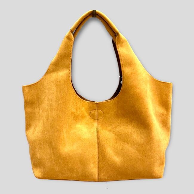 Ahdorned Vegan Suede Hobo Tote & Inner Pouch Without Strap - Mushroom - Her  Hide Out