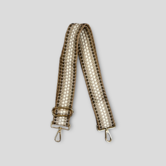 AHDORNED Bubble Bag Strap - Light Brown (Gold Hardware)