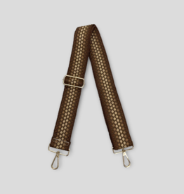 AHDORNED Bubble Bag Strap - Dark Brown (Gold Hardware)