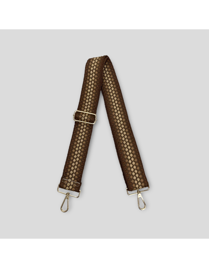 AHDORNED Bubble Bag Strap - Dark Brown (Gold Hardware)