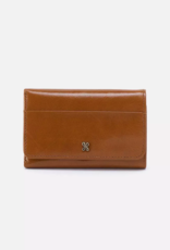 HOBO Jill Trifold Wallet in Truffle