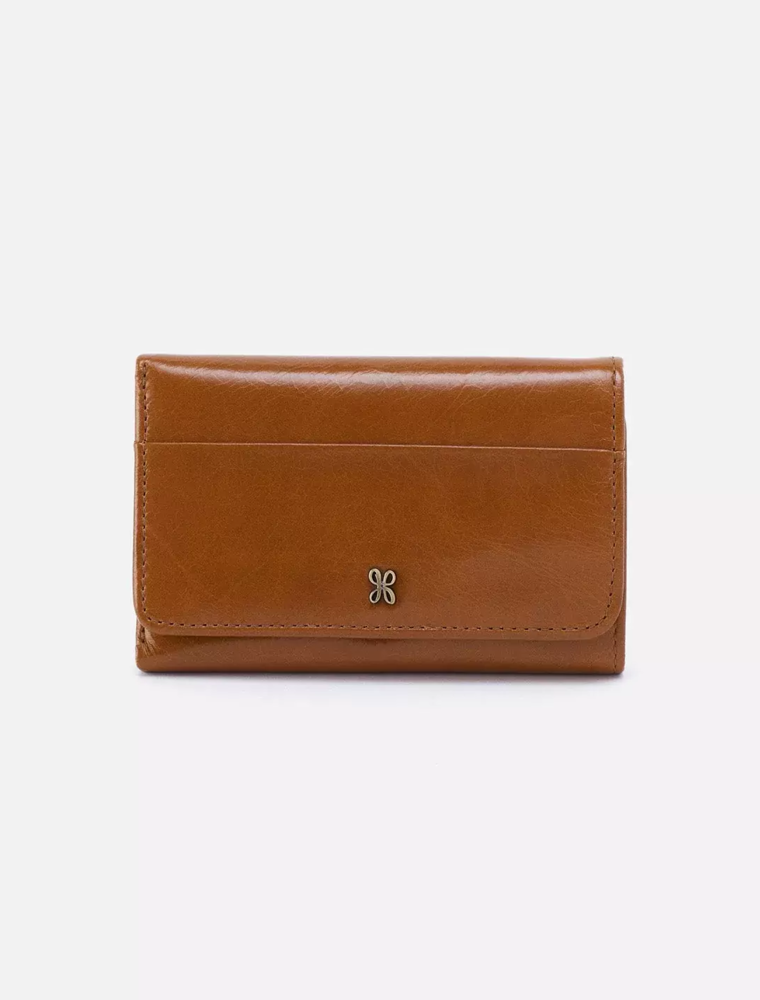 HOBO Jill Trifold Wallet in Truffle