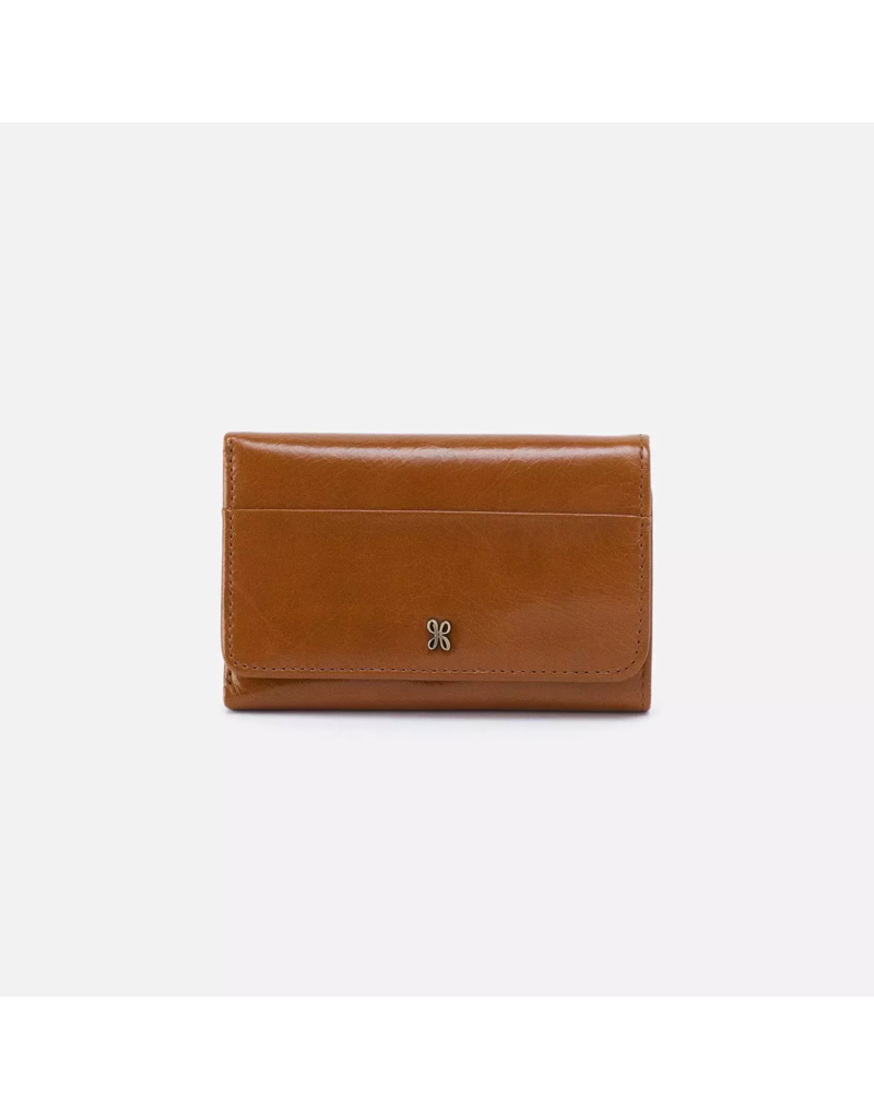 HOBO Jill Trifold Wallet in Truffle