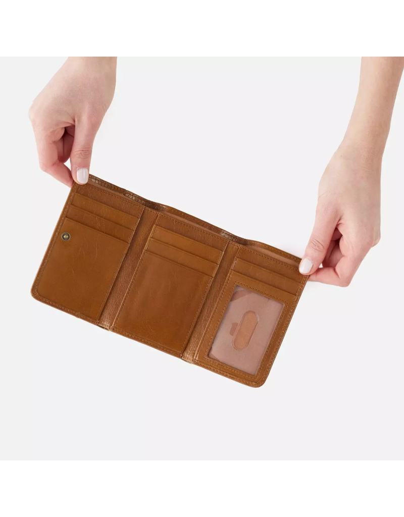 HOBO Jill Trifold Wallet in Truffle