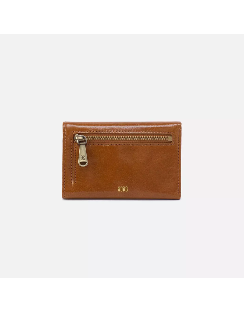 HOBO Jill Trifold Wallet in Truffle