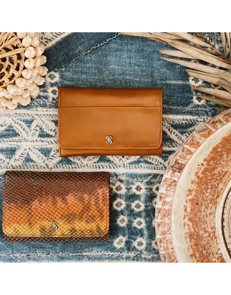 HOBO Jill Trifold Wallet in Truffle
