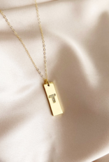 TRUE BY KRISTY Initial Tag Necklace TRUE BY KRISTY Initial Tag Necklace