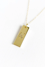 TRUE BY KRISTY Initial Tag Necklace TRUE BY KRISTY Initial Tag Necklace