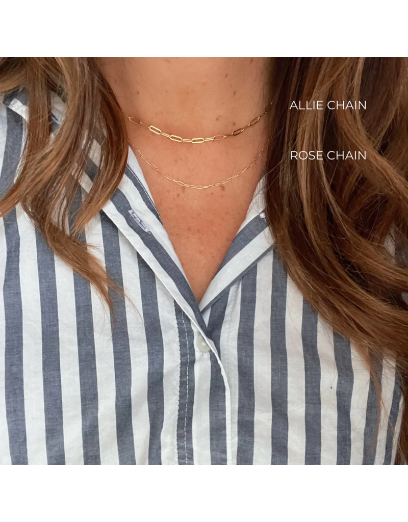 TRUE BY KRISTY Rose Chain Necklace