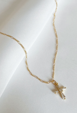 TRUE BY KRISTY Petite Cross Necklace