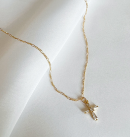 TRUE BY KRISTY Petite Cross Necklace