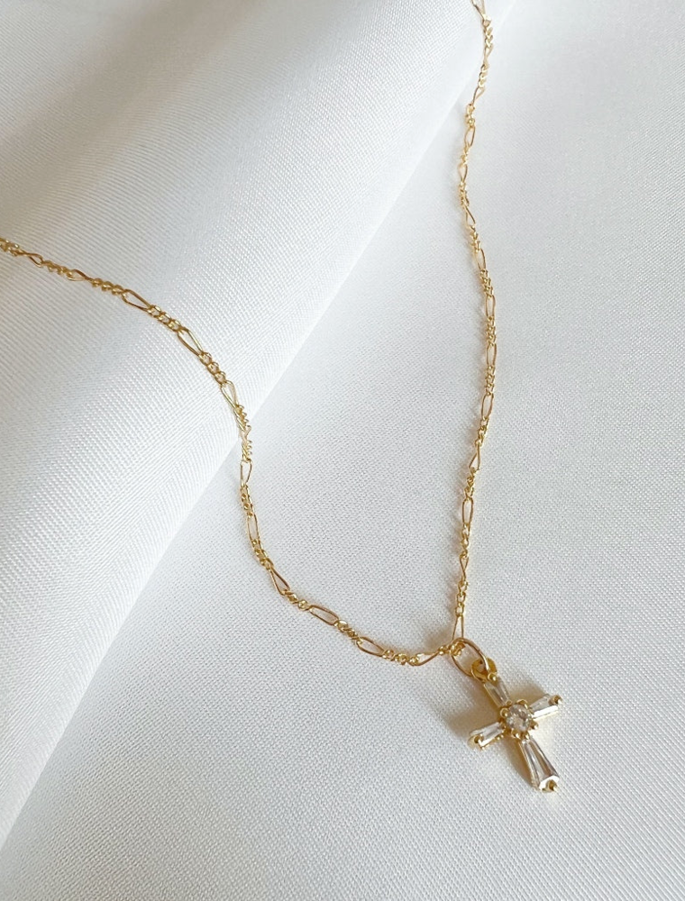 TRUE BY KRISTY Petite Cross Necklace