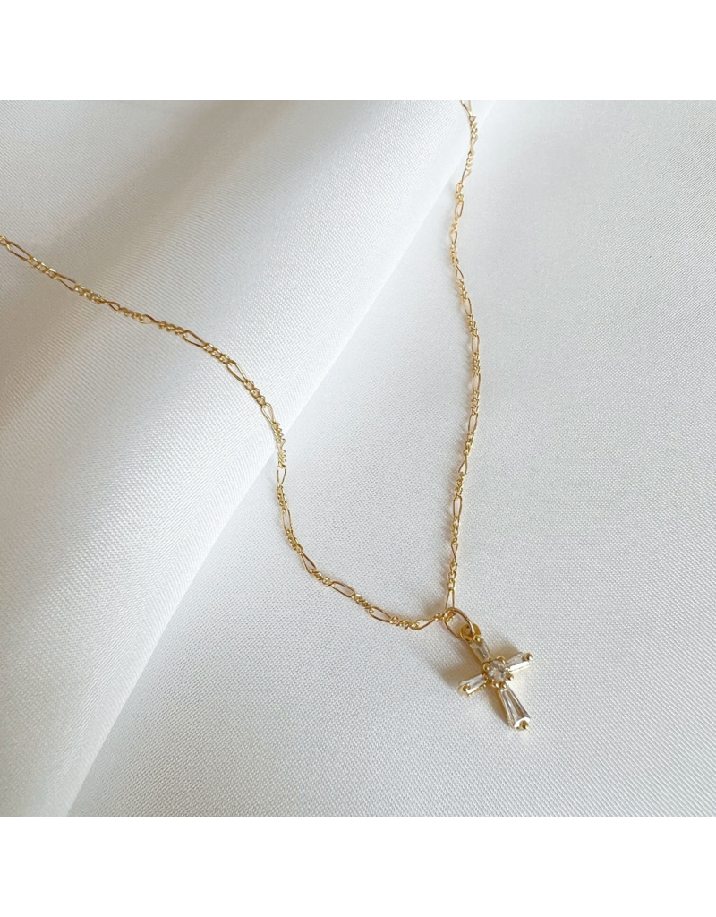 TRUE BY KRISTY Petite Cross Necklace