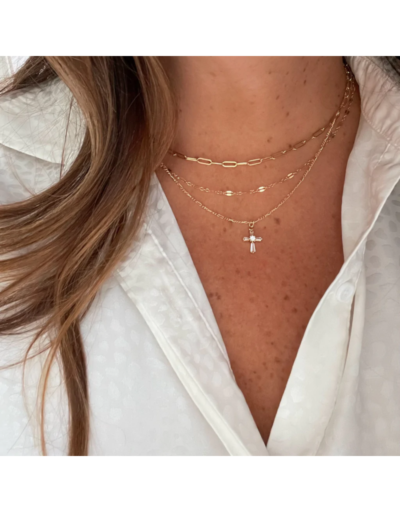 TRUE BY KRISTY Petite Cross Necklace