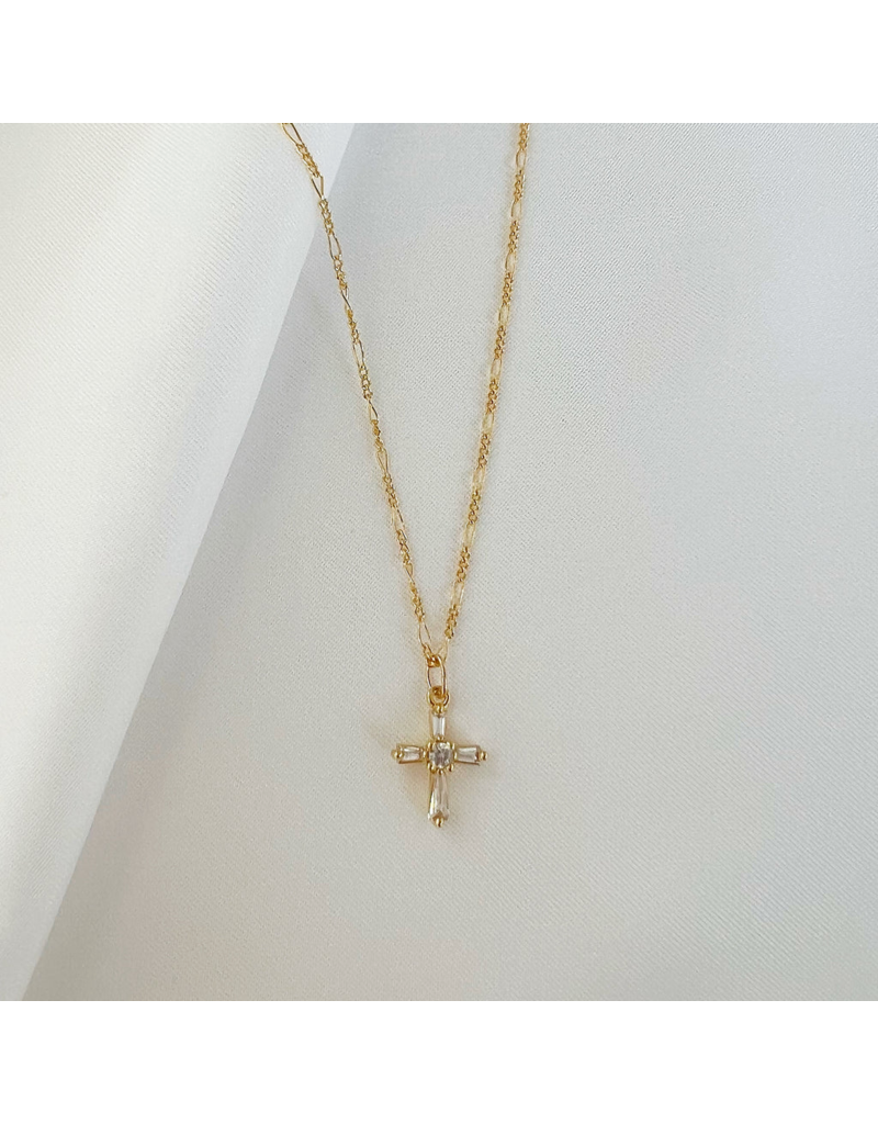 TRUE BY KRISTY Petite Cross Necklace