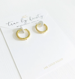 TRUE BY KRISTY Shoreline Huggie Hoop Earrings