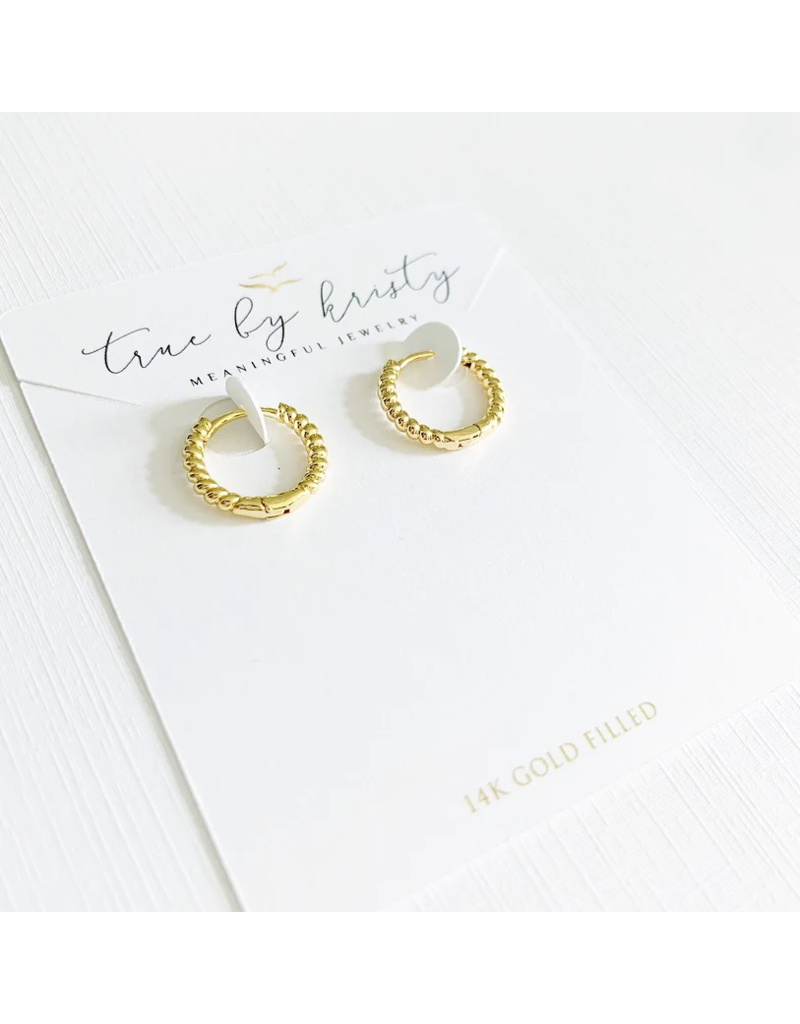 TRUE BY KRISTY Shoreline Huggie Hoop Earrings