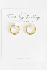 TRUE BY KRISTY Shoreline Huggie Hoop Earrings