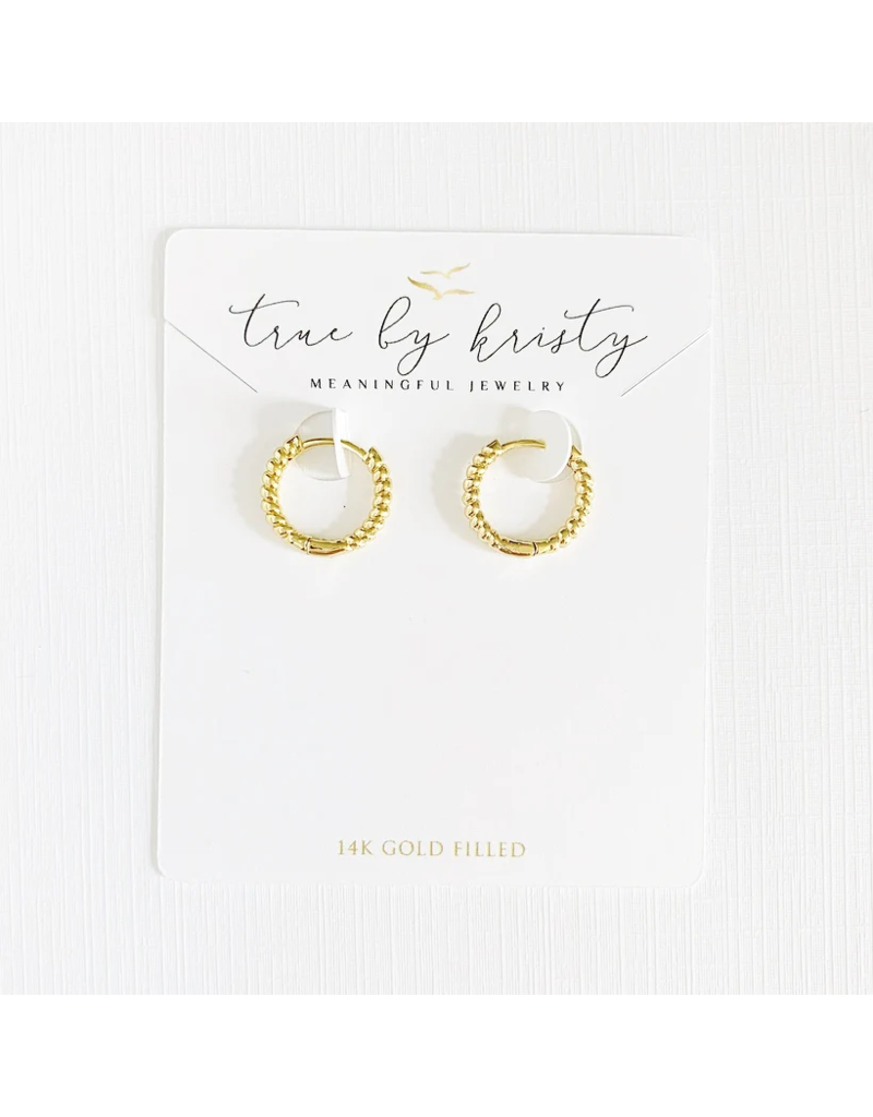 TRUE BY KRISTY Shoreline Huggie Hoop Earrings