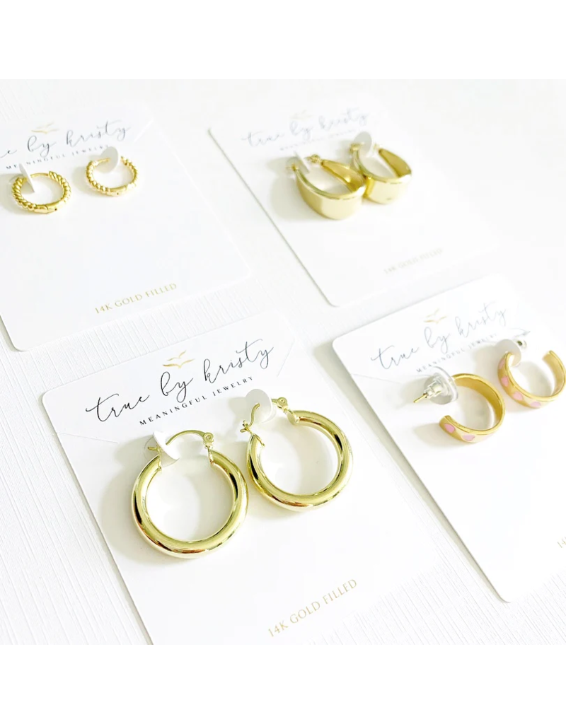 TRUE BY KRISTY Shoreline Huggie Hoop Earrings