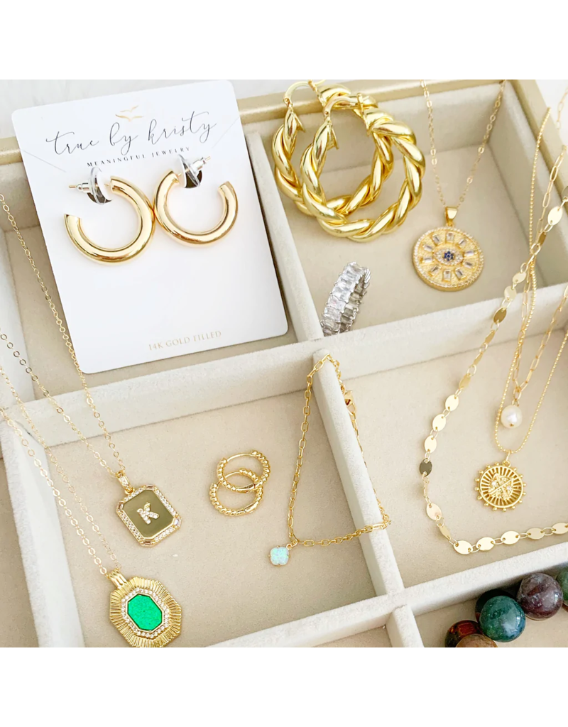 TRUE BY KRISTY Shoreline Huggie Hoop Earrings